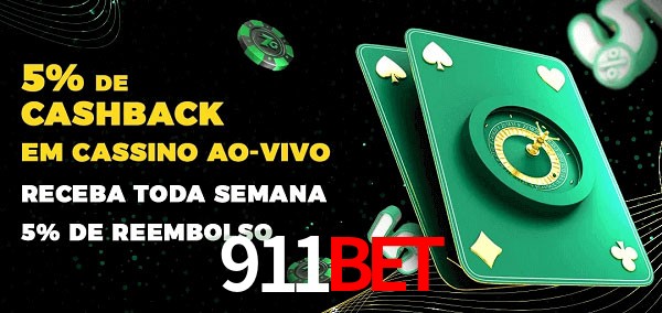 Promoções do cassino ao Vivo 911bet